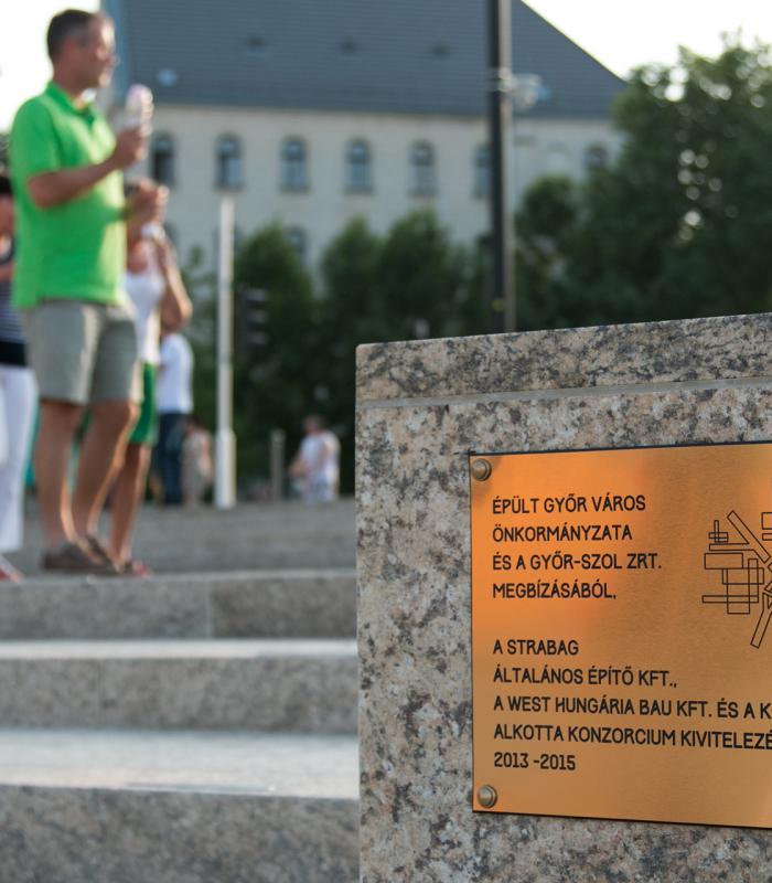 Győr Város Ezüst emlékérmet vehetett át a West Hungária Bau Kft munkatársa